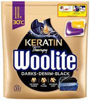 Woolite Kapsułki do prania z keratyną do czarnego Darks, Denim & Black 33 szt.