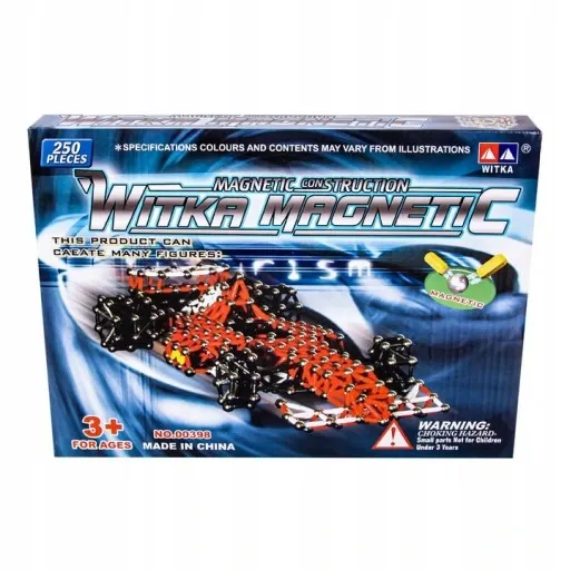 KLOCKI MAGNETYCZNE KULKI SŁUPKI ZESTAW XXL 250el. zdjęcie 11