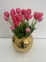 Bukiet rozkwitniętych tulipanów gumowych 7 sztuk Premium kolor RÓŻOWY