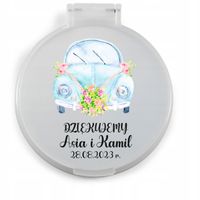 LUSTERKO z imionami podziękowania dla gości na ŚLUB z nadrukiem UV