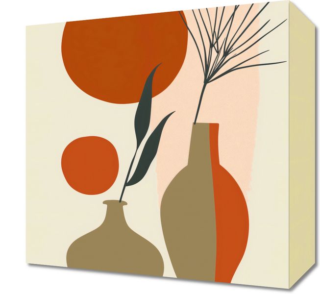 Obraz 30x30cm Wazy w Czerwieni zdjęcie 1