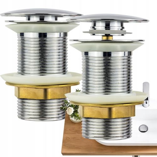 KOREK KLIK KLAK DO UMYWALKI BEZ PRZELEWU CHROM MOSIĄDZ KOREK na Arena.pl