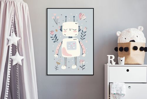 Plakat 40x60cm Wzory dla Dzieci, Dziewczynki Do Pokoju - Roboś na Arena.pl