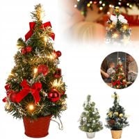 MINI CHOINKA Z OŚWIETLENIEM LED, MAŁA DEKORACJA BOŻONARODZENIOWA, 40CM