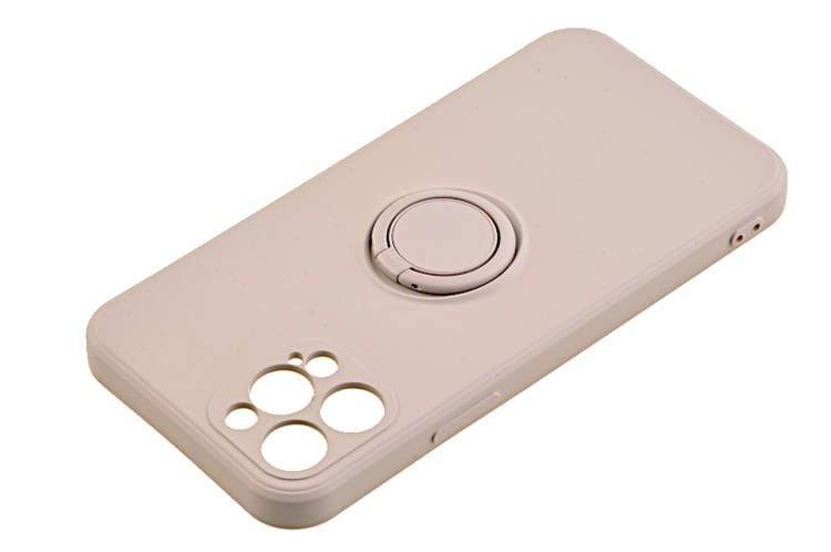 Etui Pastel Ring do Apple iPhone 12 Pro szary zdjęcie 4