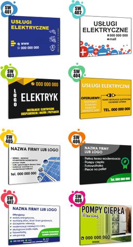 TABLICZKA REKLAMOWA szyld z dibondu nadruk 40x30 elektryk naprawy na Arena.pl