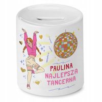 Skarbonka 330 Ml Dla Pauliny Córki Dziecka Z Nadrukiem Ze Zdjęciem