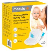 MEDELA Oddychające i super chłonne wkładki laktacyjne 30 sztuk