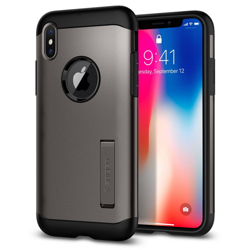 SPIGEN SLIM ARMOR Apple iPhone X - GUNMETAL na Arena.pl