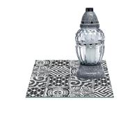 SZKLANA PODSTAWKA POD ZNICZE Z DEDYKACJĄ 35x35cm Mozajka 24g