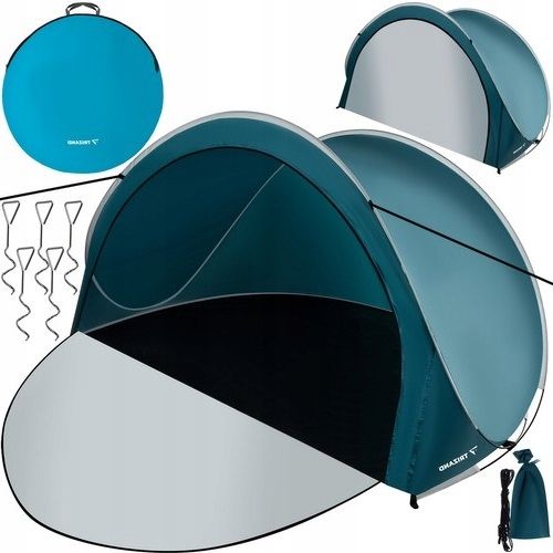 NAMIOT PLAŻOWY SAMOROZKŁADAJĄCY TURYSTYCZNY AUTOMATYCZNY KEMPINGOWY 200x120 zdjęcie 1