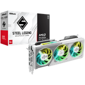 asrock amd radeon rx 9070 xt steel legend 16gb gddr6 256-bit hdmi 3x dp