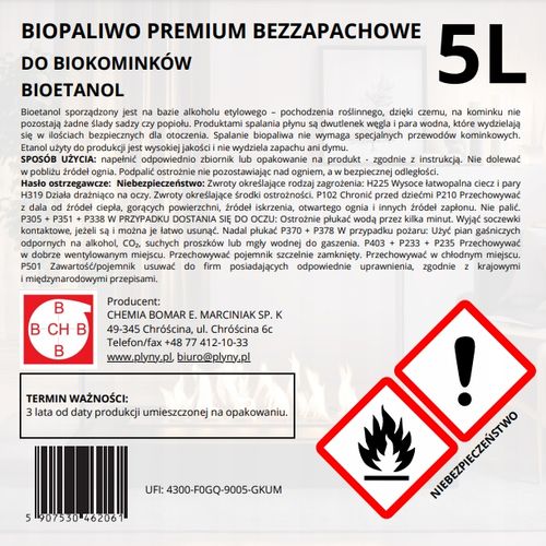 BIOPALIWO PREMIUM - Paliwo do biokominka Bezzapachowe Jakość PREMIUM na Arena.pl
