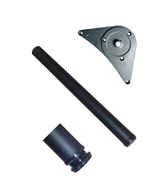 Noga do stołu blatu prosta czarna A 710 zdjęcie 1