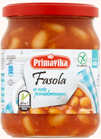 Fasola W Sosie Pomidorowym Bezglutenowa 440 g - Primavika