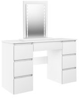 TOALETKA MEGAN B3 BIAŁA lustro LED