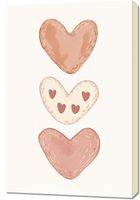 Obraz 60x90cm Wzory dla Dzieci, Dziewczynki i Chłopca - Serca 2