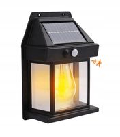Lampa Solarna Elewacyjna LED Czujnik Ruchu i Zmierzchu Kinkiet Latarenka