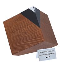 Nowoczesna urna kremacyjna Solidna drewniana urna / Plakietka