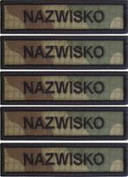 Naszywka NAME IMIE Wojskowa Patch Nazwisko x 5 szt