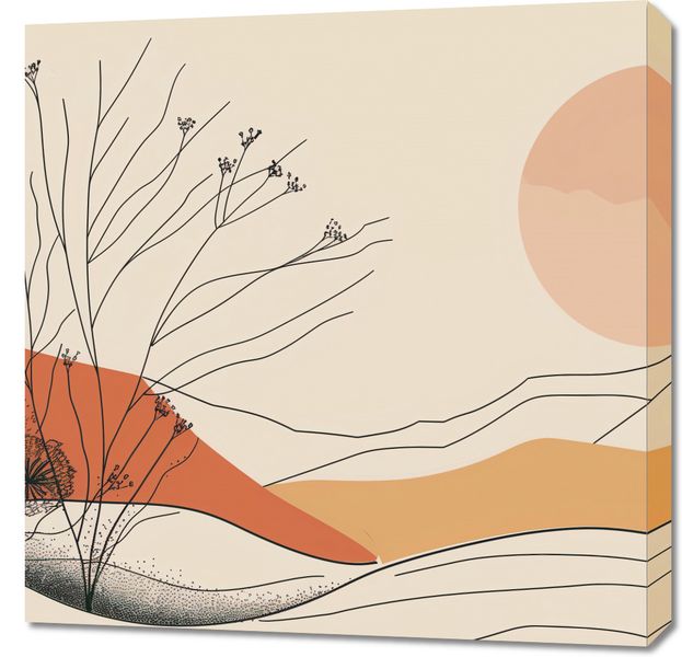 Obraz 70x70cm Pustynna Wydma zdjęcie 1