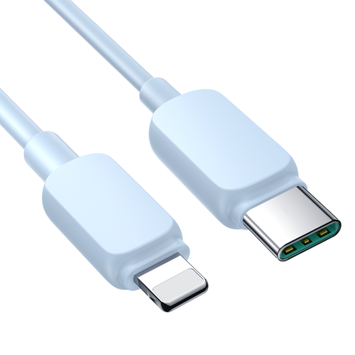 kabel przewód do iphone usb-c - lightning 20w 1.2m niebieski na Arena.pl