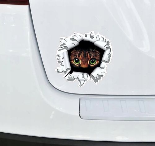 Wlepa Kocie Oczy Koteczek Słodziaczek Kicia Dziura na Arena.pl