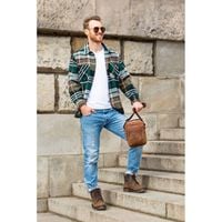 praktyczna saszetka na ramię skórzana t-22-hbr