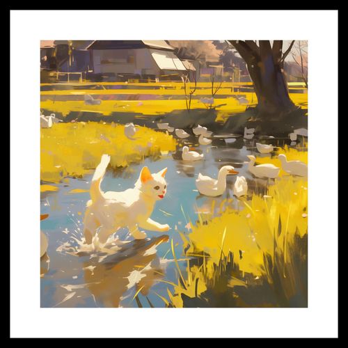 Plakat 40x40cm Słońce na Wsi na Arena.pl