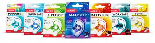 Zatyczki do uszu do pracy, hałas, tłumienie 23 dB, Alpine WorkSafe, czarne na Arena.pl