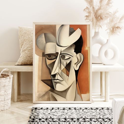 Plakat portret abstrakcja kubizm 30x40 cm na Arena.pl
