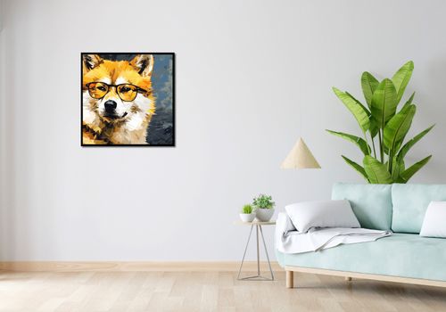 Plakat 70x70cm Intelektualny Psiak na Arena.pl