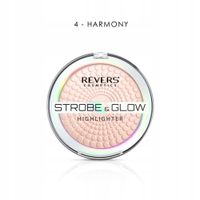 revers strobe & glow 04 - złoty rozświetlacz w pudrze, efekt glow