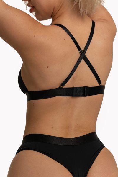 Seila Set Black (Bra+String) Xxl/Xxxl zdjęcie 5
