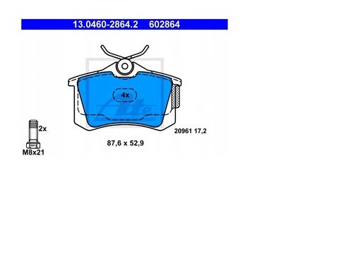 KLOCKI HAM TYL 87X53X17.2 ATE na Arena.pl