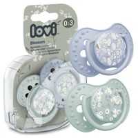 LOVI Smoczek uspokajający dynamiczny BLOSSOM BLUE 0-3m 2 sztuki