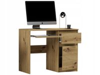 BIURKO 96CM KUMPUTEROWE BIUROWE SZUFLADY STOLIK ARTISAN