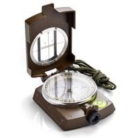 Busola profesjonalna metalowa soczewkowa idealna na grzyby kompas Meteor