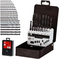 Zestaw wierteł do metalu stali HSS-R w kasecie 1 - 13 mm 25 sztuk MILWAUKEE