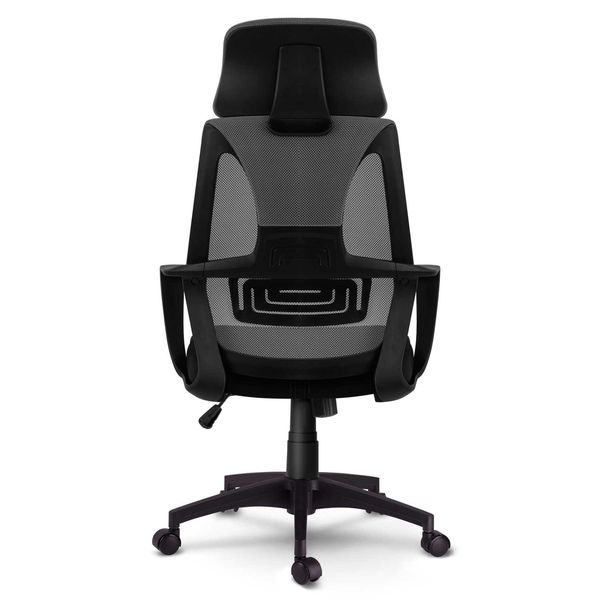 Fotel biurowy z mikrosiatką Praga - szary zdjęcie 6