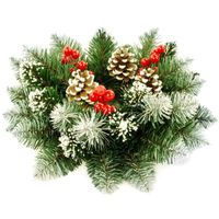 WIANEK DIAMENTOWY DUŻY Z JARZĘBINĄ I SZYSZKAMI SASKA GARDEN