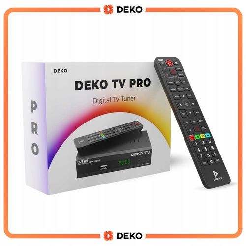 Tuner Dekoder DVBT2 DekoTV PRO Do TV Naziemnej DVBT 2 DVB T2 + Antena na Arena.pl