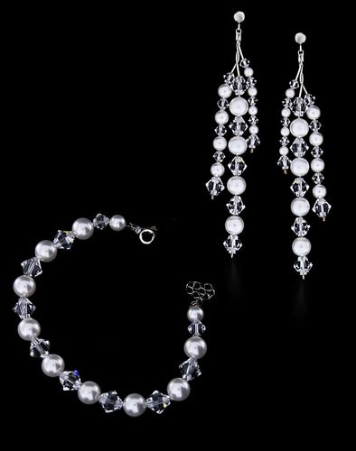 komplet srebro elementy Swarovski® na Arena.pl