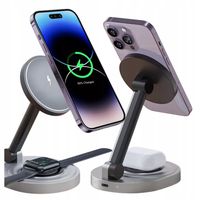 Ładowarka indukcyjna bezprzewodowa stacja Alogy 2w1 QI do Apple iPhone AirP