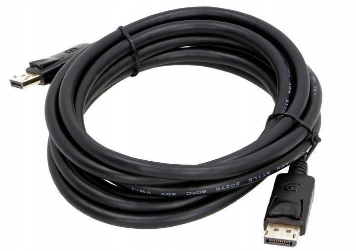 Kabel DisplayPort 3M DP 1.2 Przewód DISPLAY UHD 4K zdjęcie 2