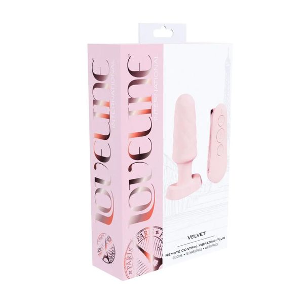 Velvet - Remote Control Vibrating Plug - Pink zdjęcie 2