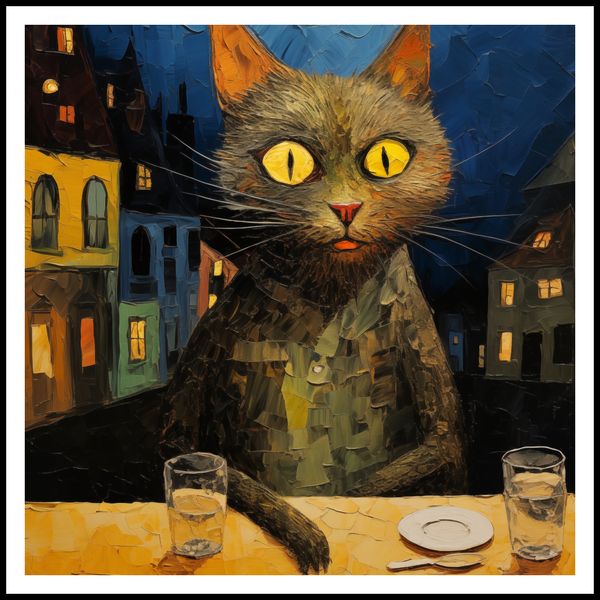 Plakat 90x90cm Nocny Obserwator zdjęcie 3