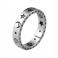 pierścionek posrebrzany Smok Rock Ryby Znaki Boho