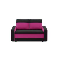 Sofa rozkładana, mikrofaza, AURELO, 148x87x90 cm, różowy | TYLETEGOTU