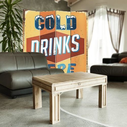 Parawan ozdobny, Cold drinks here 145x180 na Arena.pl